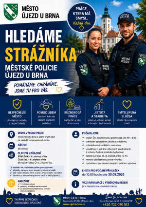 Ujezd u Brna hledá strážníka 2